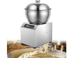 Elektrische Deegmixer - Spiraalmixer Keukenmachine - Professioneel Bakken - Zware Dubbele Spiraal - 5L Kom Capaciteit - Zilver
