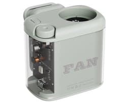 Tailleventilator - Draagbare Ventilator - 100 Snelheden - Digitaal Display - 1800 mAh - Bladloos - Met Transparante Clip - 6-8 Uur - Lichtgroen