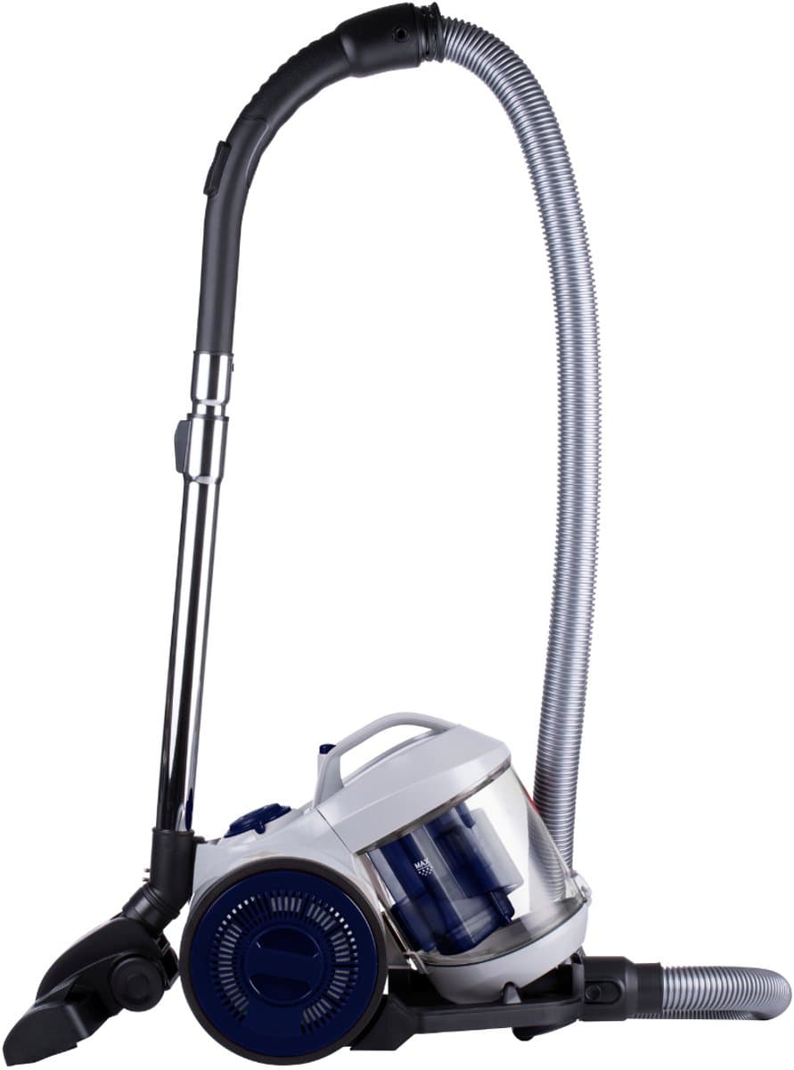 Dirt Devil Stofzuiger zonder Zak DD2503 - Vacuum Cleaner 800W HEPA 12 Filter - Cycloonstofzuiger met Combiborstel, Kierenmondstuk en Meubelopzetstuk - Stofopvangbak 2,2 L - Wit/Blauw — afbeelding 1