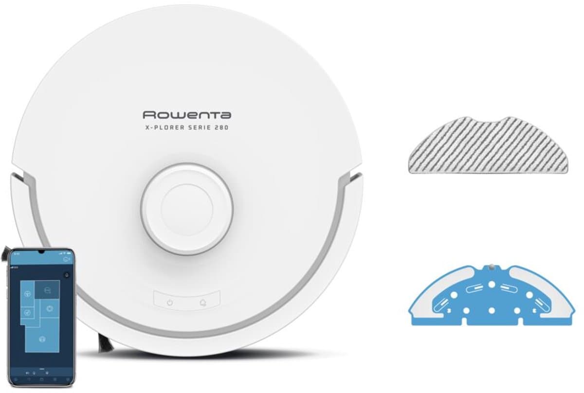Rowenta X-Plorer Serie 280 RR88H7 - Robotstofzuiger - 8.000 Pa - Anti-klit technologie - Navigatie - Stofzuigen en dweilen — afbeelding 1
