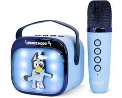 Bluey - karaoke set voor kinderen - draadloze microfoon en speaker - met lichteffecten en stemeffecten