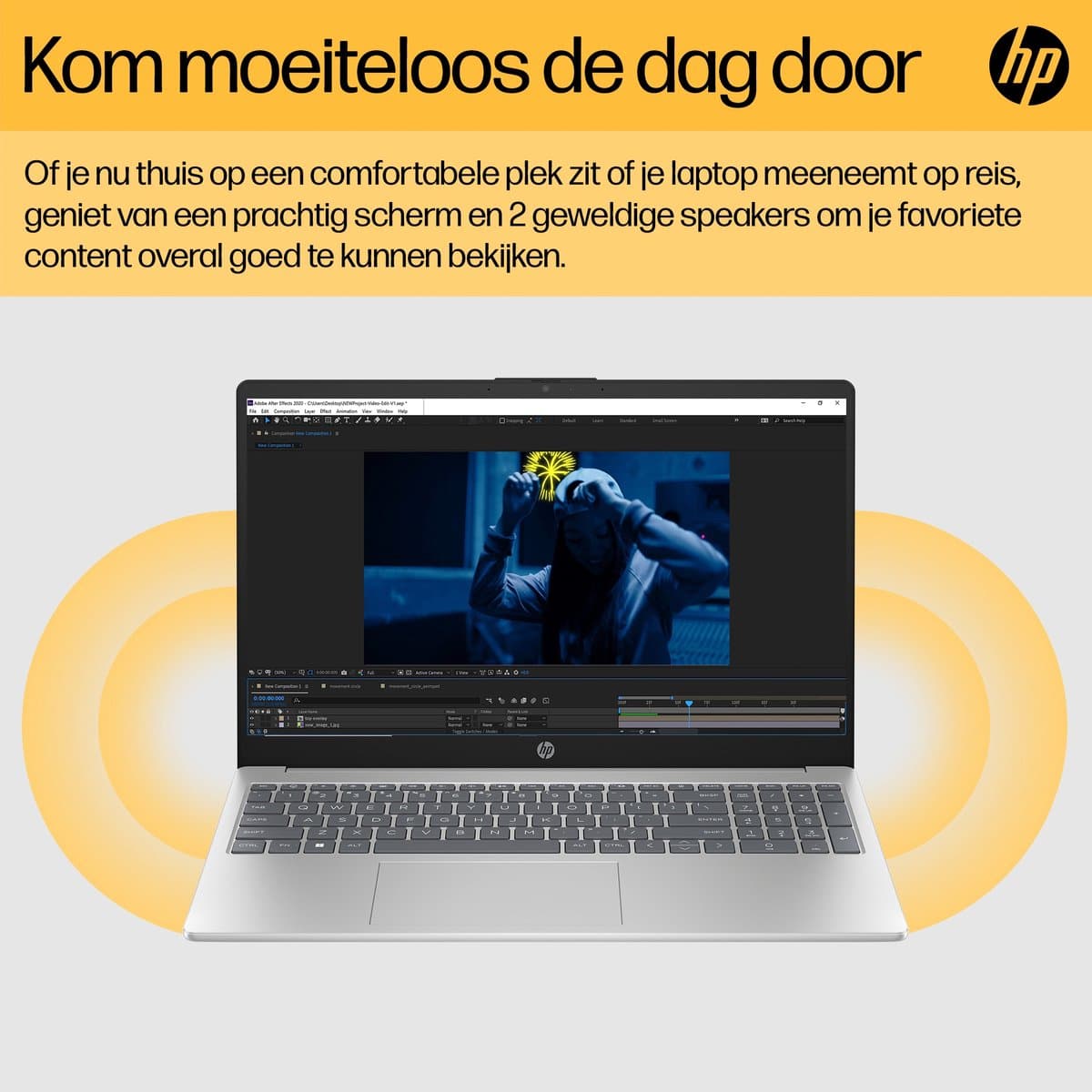 HP Laptop Clamshell Otto 23C1 R7-7730U 16GB/512GB 15.6IN W11H AMD Ryzen™ 7 39,6 cm (15.6") Full HD DDR4-SDRAM SSD Wi-Fi 6 (802.11ax) Windows 11 Home Zilver — afbeelding 1