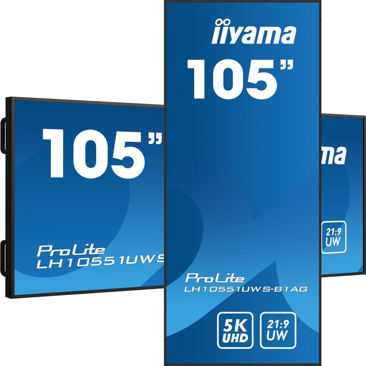 iiyama LH10551UWS-B1AG beeldkrant Digitale signage flatscreen 2,66 m (104.7") LED 500 cd/m² UltraWide Full HD Zwart 24/7 — afbeelding 1
