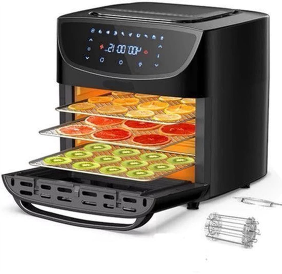 Airfryer - 18L – Heteluchtfriteuse - 10-in-1 Digitale Convectie Oven – 1800W - Airfryer en Toaster Combinatie – Groot Formaat - met LED Scherm - Meerdere Rekniveau's — afbeelding 1
