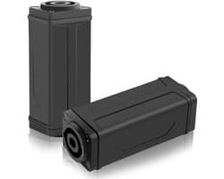 Wecan Professionele audio-luidsprekeraansluiting, NL4FX-koppelingsadapter, stekker op bus, 2-pack