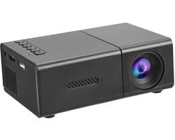 Compacte Projector, Automatische Verticale Keystone Draagbare LED-filmprojector, 1080P HD 4K Draadloze Projector met Stereoluidspreker, Afstandsbediening voor Thuisfilm (EU-stekker)