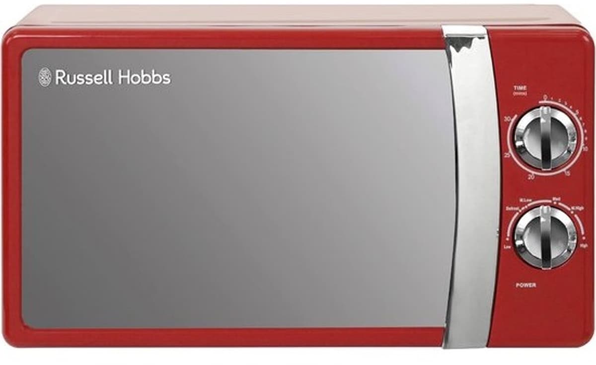 Compacte solo-magnetron - 5 vermogensstanden, ontdooifunctie, 17L, rood — afbeelding 1