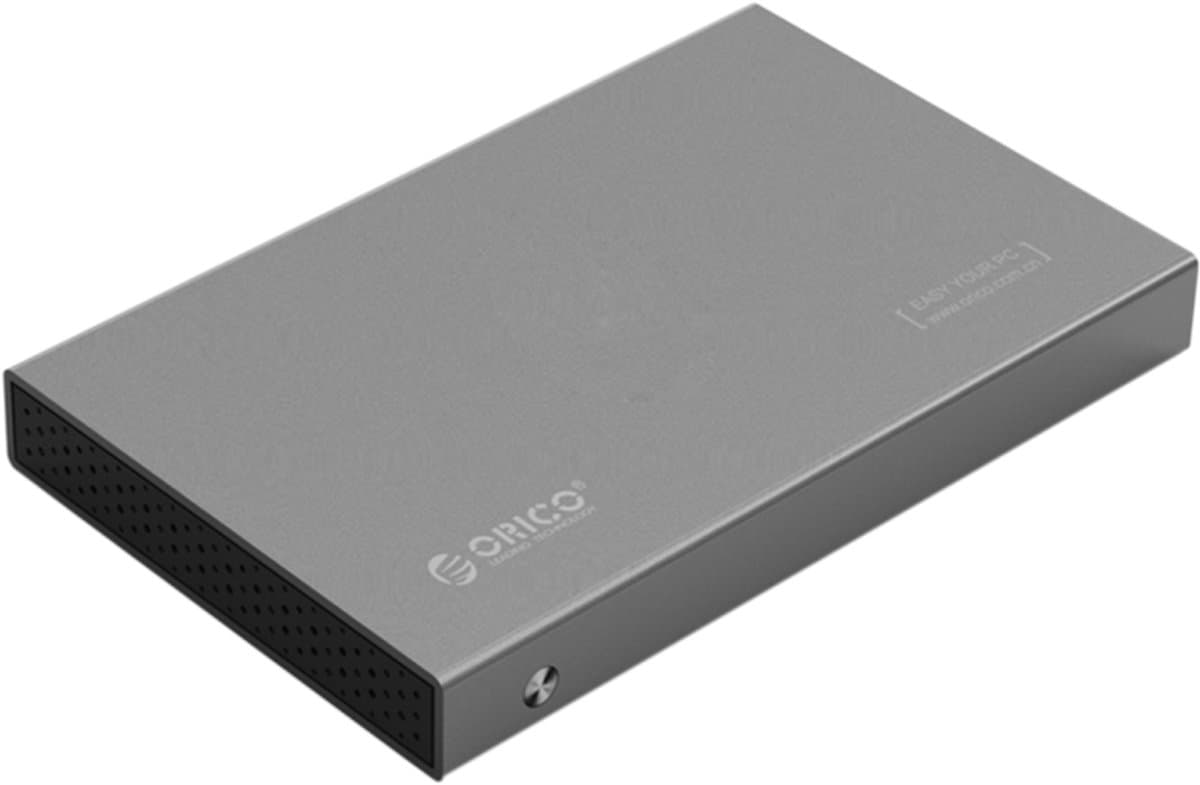 ORICO 2518S3 USB3.0 externe harde schijf opbergdoos voor 7 mm en 9,5 mm 2,5 inch SATA HDD / SSD (grijs) — afbeelding 1