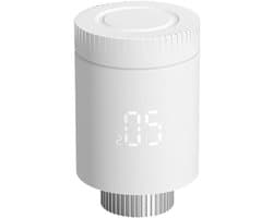 Slimme Thermostaatkraan - Radiatorkraan Slimme Thermostaat - Energie Besparen - 7-Daags Programmeerbaar - M30x15mm - Wit