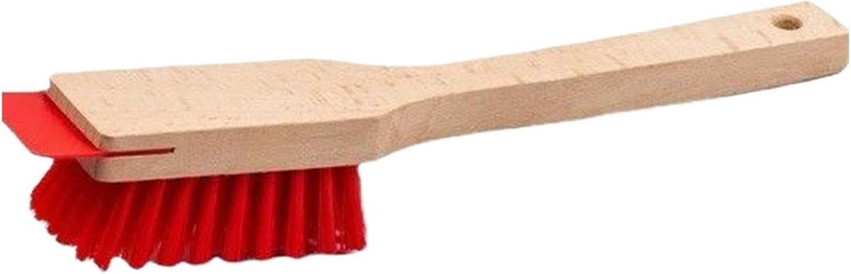 Maaidek Schraper - Grasmaaier Borstel - Tuinonderhoud - Gebogen Schraper - 40.5 cm - Hout — afbeelding 1