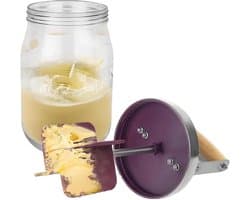 Boter Maker - Keuken Tool - Zelf Boter Maken - Handmatige Slinger - 1000ml of 1500ml - Transparant