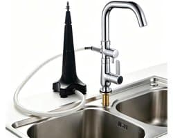 Kruikspoeler - Bekerspoeler - Snel Reinigen - Hoge druk - 120x375mm - Zwart