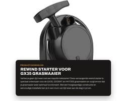 Startkoord vervangingsonderdeel - Geschikt voor GX35 - GX35NT - HHT35S - Grasmaaier - Eenvoudig te gebruiken - Directe vervanging - Startmechanisme
