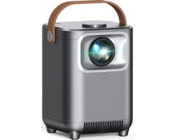 elektrische focus/autokeystone-correctie, WiFi 6, BT5.2, mini-projector, 4K Full HD, 1080P, draagbare projector met 50% zoom, voor thuisbioscoop/buiten, compatibel met tv
