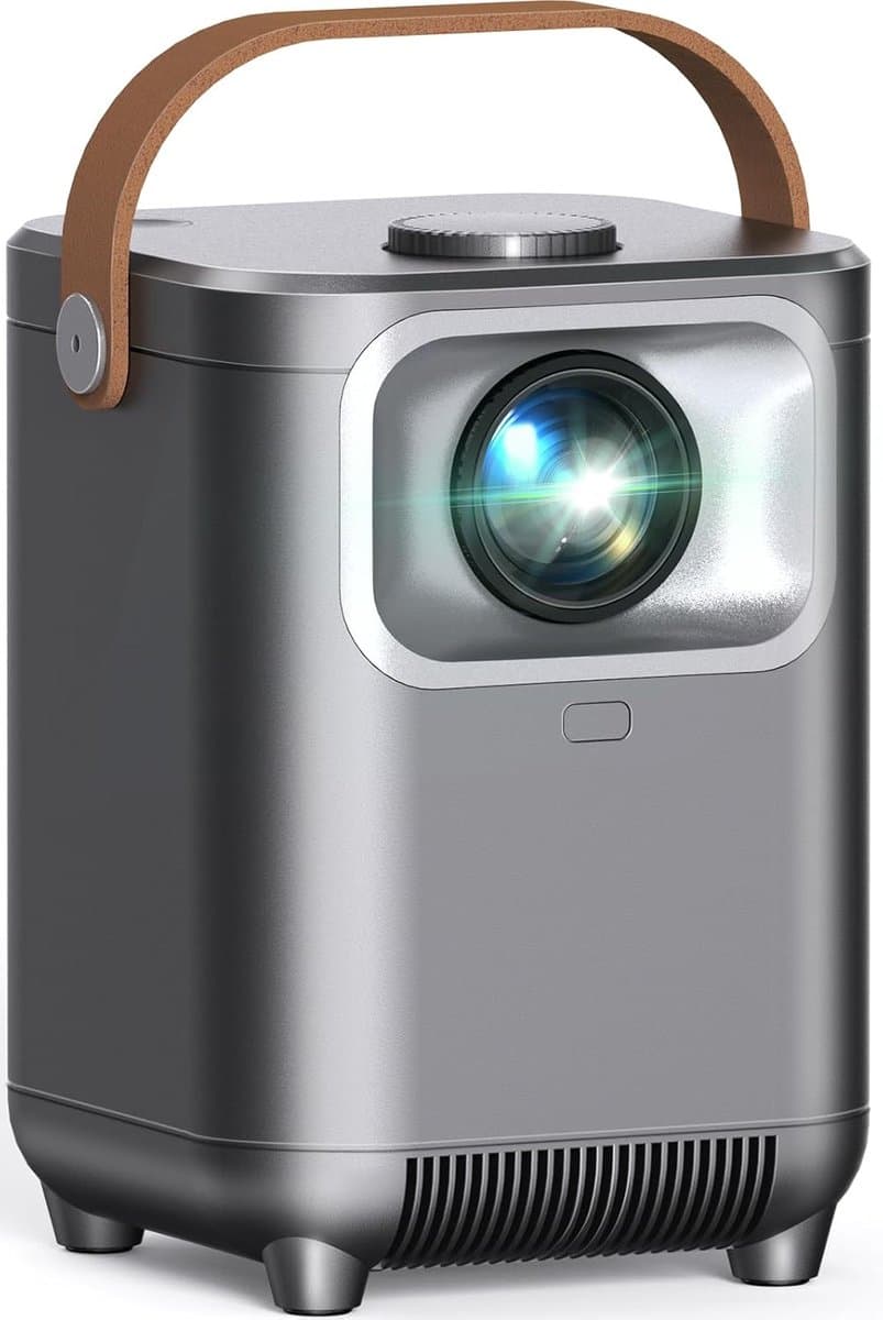 elektrische focus/autokeystone-correctie, WiFi 6, BT5.2, mini-projector, 4K Full HD, 1080P, draagbare projector met 50% zoom, voor thuisbioscoop/buiten, compatibel met tv — afbeelding 1
