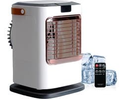 Mobiele Airconditioner - Compacte Luchtkoeler met 6 Snelheden, 120° Oscillerend, 1300 ml Watertank, Afstandsbediening & USB voor Slaapkamer en Kantoor