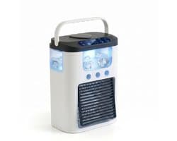 LISM-Draagbare airconditioner met ventilator, 3 snelheden en 3 nevelstanden, persoonlijke luchtkoeler van 600 ml met RGB-verlichting, mini-airconditioningunit, 180° luchtstroom, aanraakbediening Geschikt voor slaapkamer, kantoor en studentenkamer.