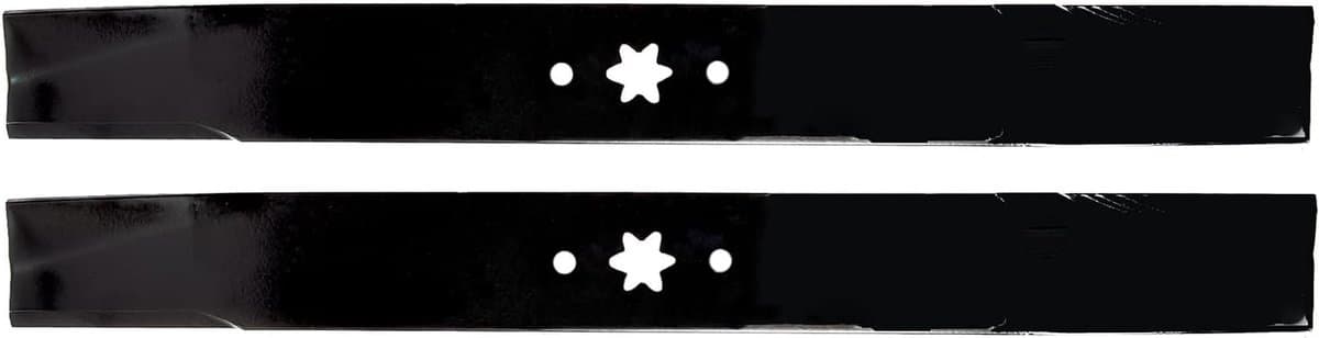 Grasmaaier messen - Reserveonderdelen - Gazononderhoud - Set van 2 stuks - 53.8 cm lengte - Zwart — afbeelding 1
