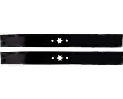 Grasmaaier messen - Reserveonderdelen - Gazononderhoud - Set van 2 stuks - 53.8 cm lengte - Zwart