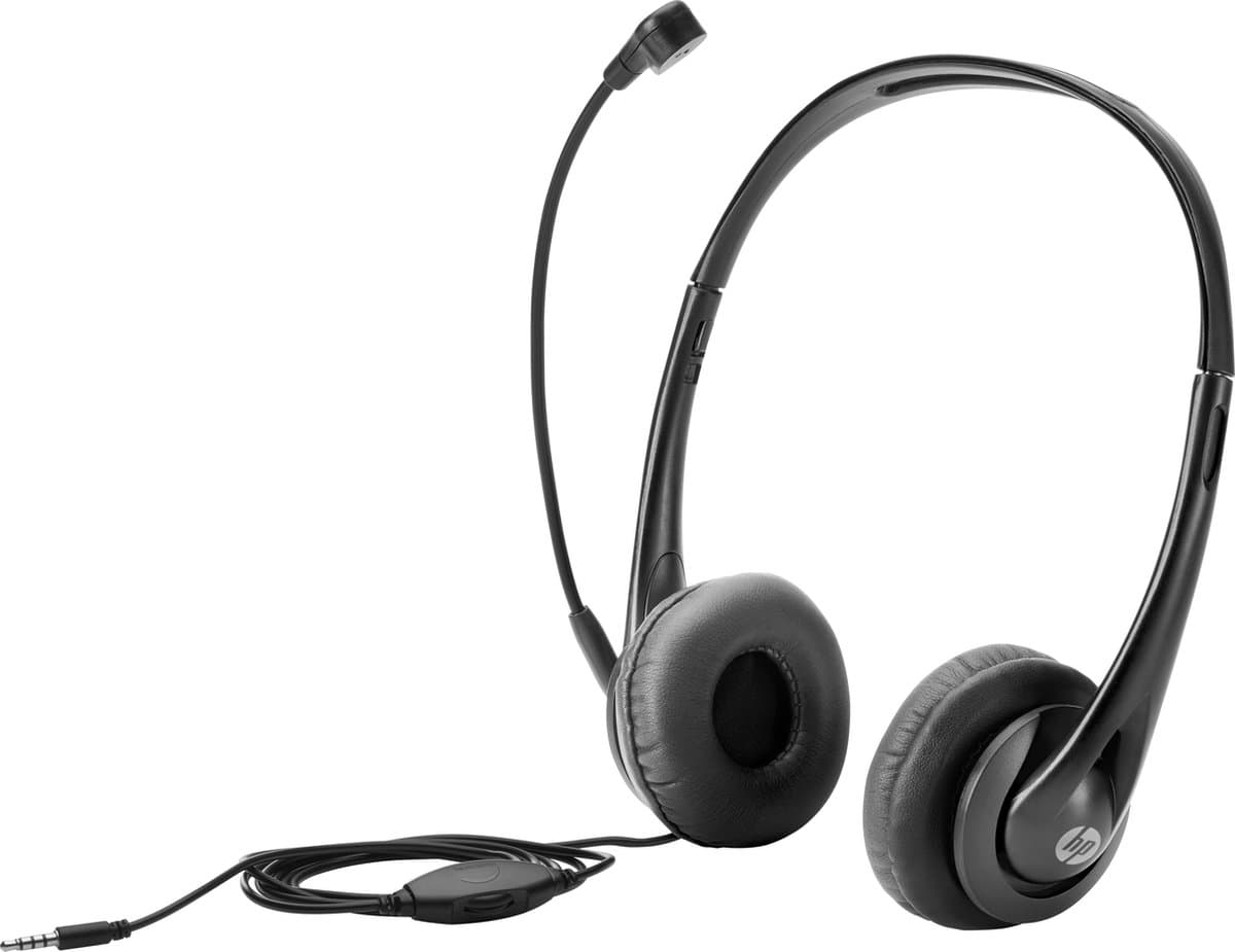 HP T1A66AA Over Ear headset Computer Kabel Stereo Zwart Ruisonderdrukking (microfoon) Volumeregeling — afbeelding 1