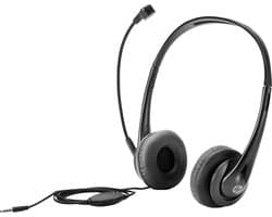 HP T1A66AA Over Ear headset Computer Kabel Stereo Zwart Ruisonderdrukking (microfoon) Volumeregeling