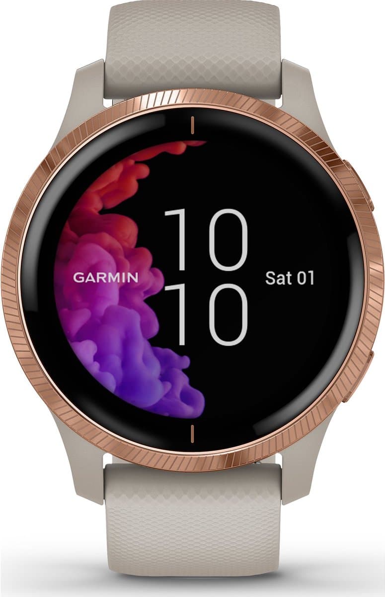 Garmin VENU Health Smartwatch - Sporthorloge - Light Sand/Rose Gold — afbeelding 1
