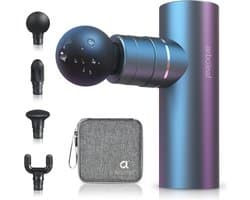 Mini Massagepistool voor Spierontspanning - 3200 OMW/MIN, Lichtgewicht en Draagbaar met 4 Opzetstukken