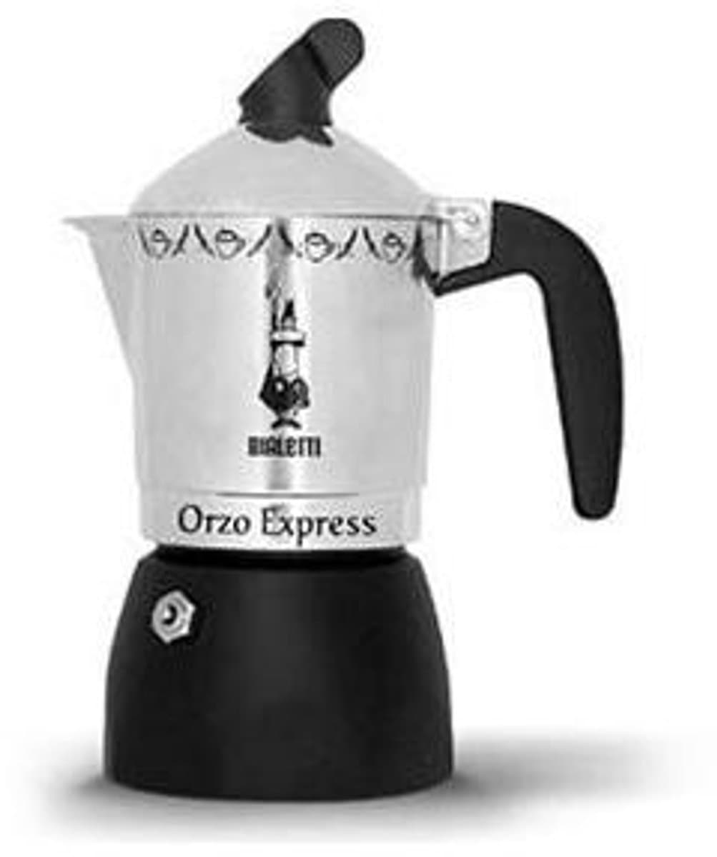 Bialetti Orzo Express Moka Express Aluminium, Zwart — afbeelding 1