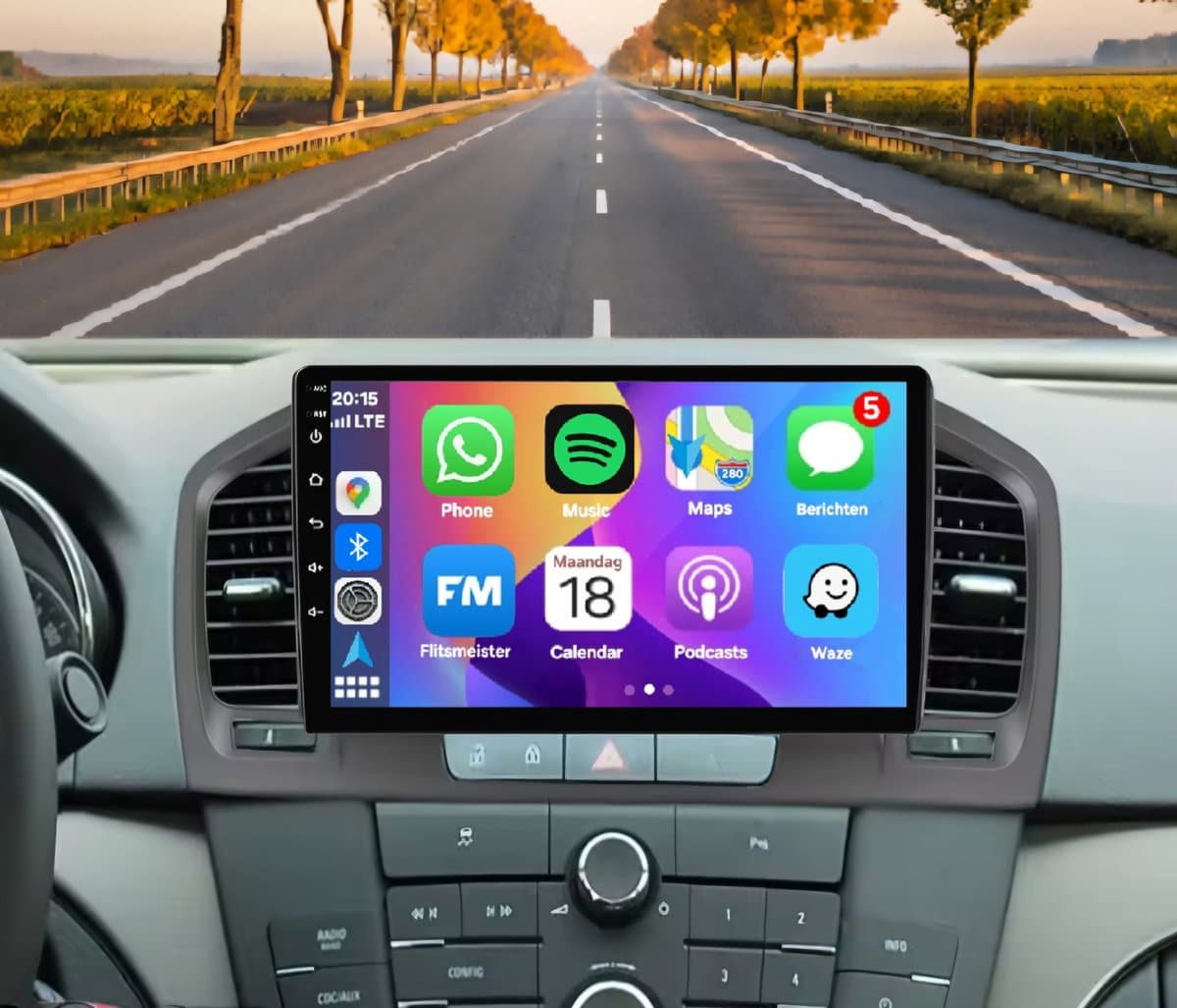 Autoradio 4/64GB met Carplay en Android Auto | Geschikt voor Opel Insignia 2008-2013 | radio met navigatie | 2008 2009 2010 2011 2012 2013 — afbeelding 1