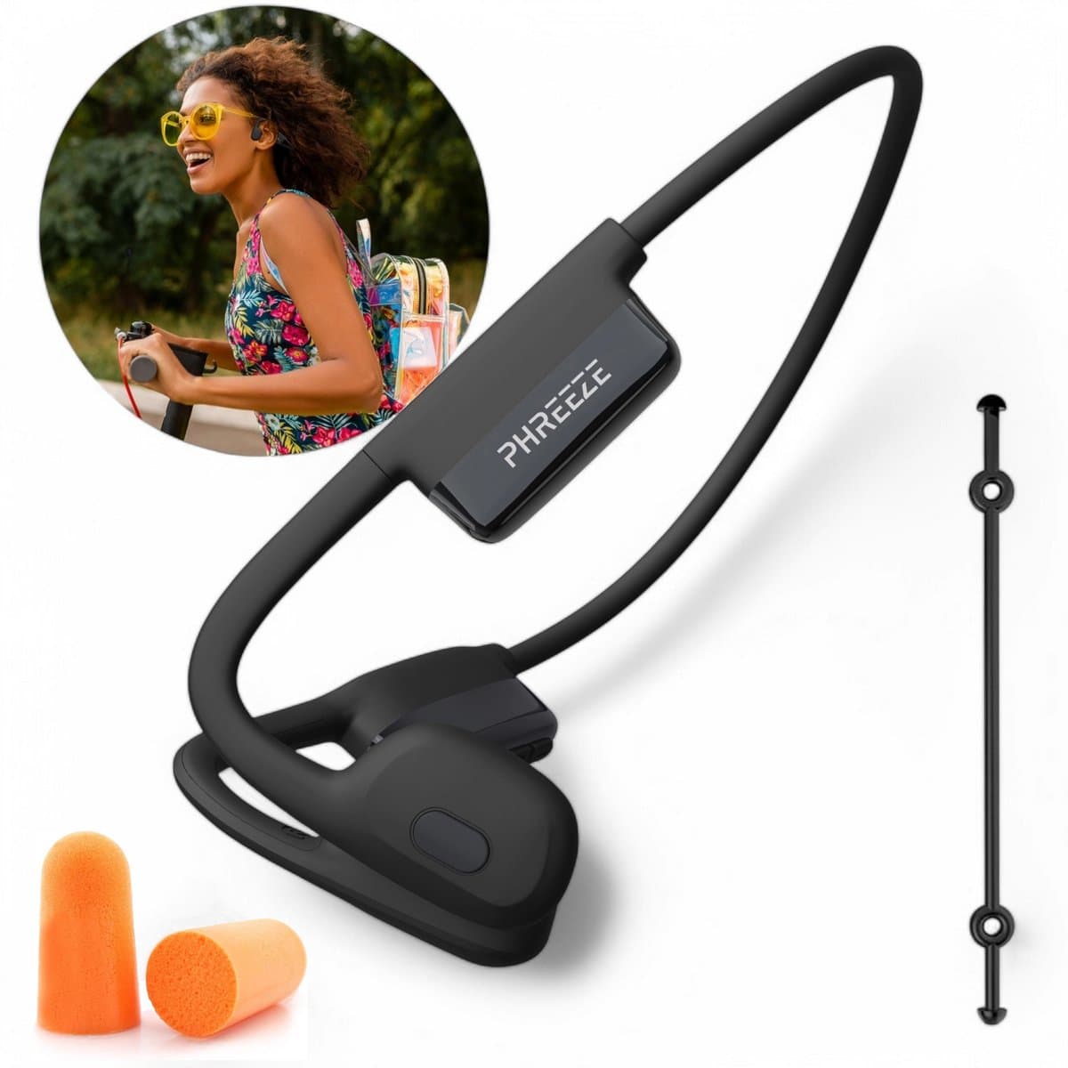 Bone Conduction Headphone - Dual Microfoon - Bluetooth 5.3 - IPX6 Waterdicht - Open Ear Sport Oordopjes voor Hardlopen, Sporten, Fietsen — afbeelding 1