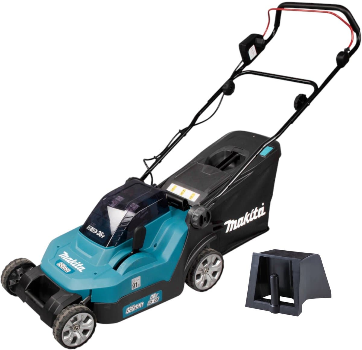 Makita DLM382Z Accu Grasmaaier 38cm 2x18V - excl. accu en lader — afbeelding 1