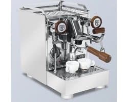 Torre Espresso - Luigino - RVS - Houten handvaten - Italiaanse Espressomachine