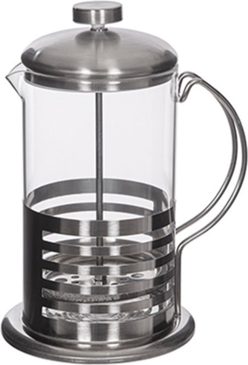 Alessandro Cafetière French Press koffiezetter/thee maker - koffie/thee pers - 800 ml - glas/rvs — afbeelding 1