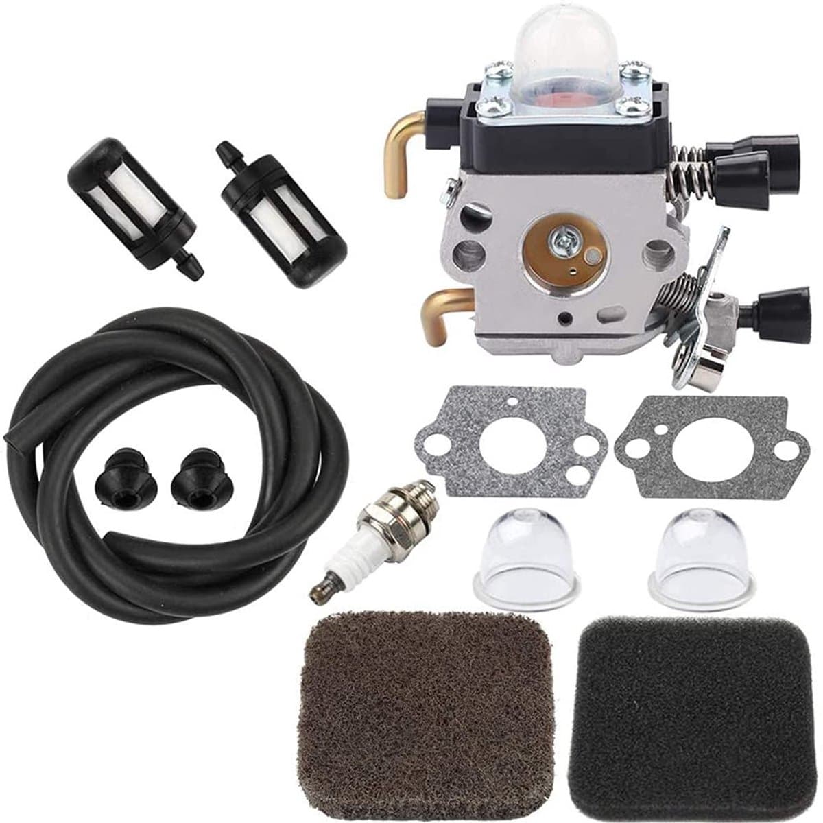Carburateur met Brandstofkit en Luchtfilter voor FS75 FS80 FS80R FS85 FS85R FS85T FS85RX Grasmaaier en Tuinmachines — afbeelding 1