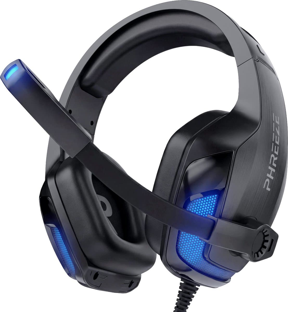 Phreeze GH06 Bedrade Gaming Headset met Ruisonderdrukkende Microfoon - Surround Sound - RGB Verlichting - 3.5mm Jack & USB - Game Headset voor PC & Console - Zwart — afbeelding 1