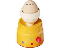 Gouden Eiermachine - Handmixer Shaker - Eieren Mengen - Handmatig Mechanisme - 15.5 x 8 cm - Geel