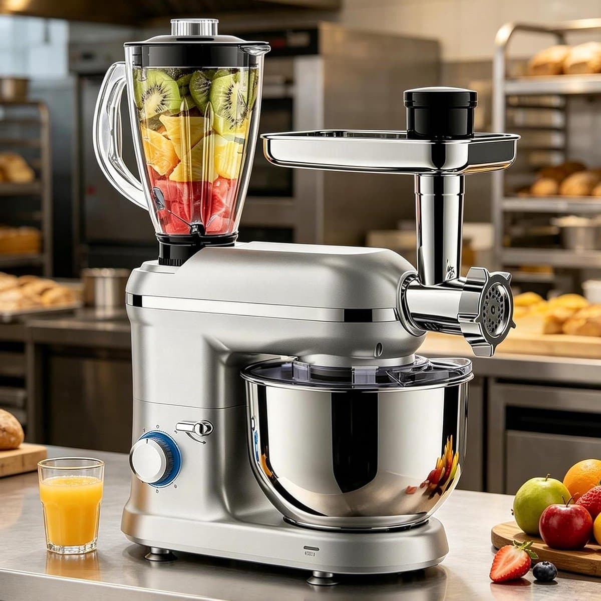 Staande Keukenmixer - Elektrische Mixer Keuken - Bakken En Koken - 5-In-1 Multifunctioneel - 5.5 Liter - Meerkleurig — afbeelding 1