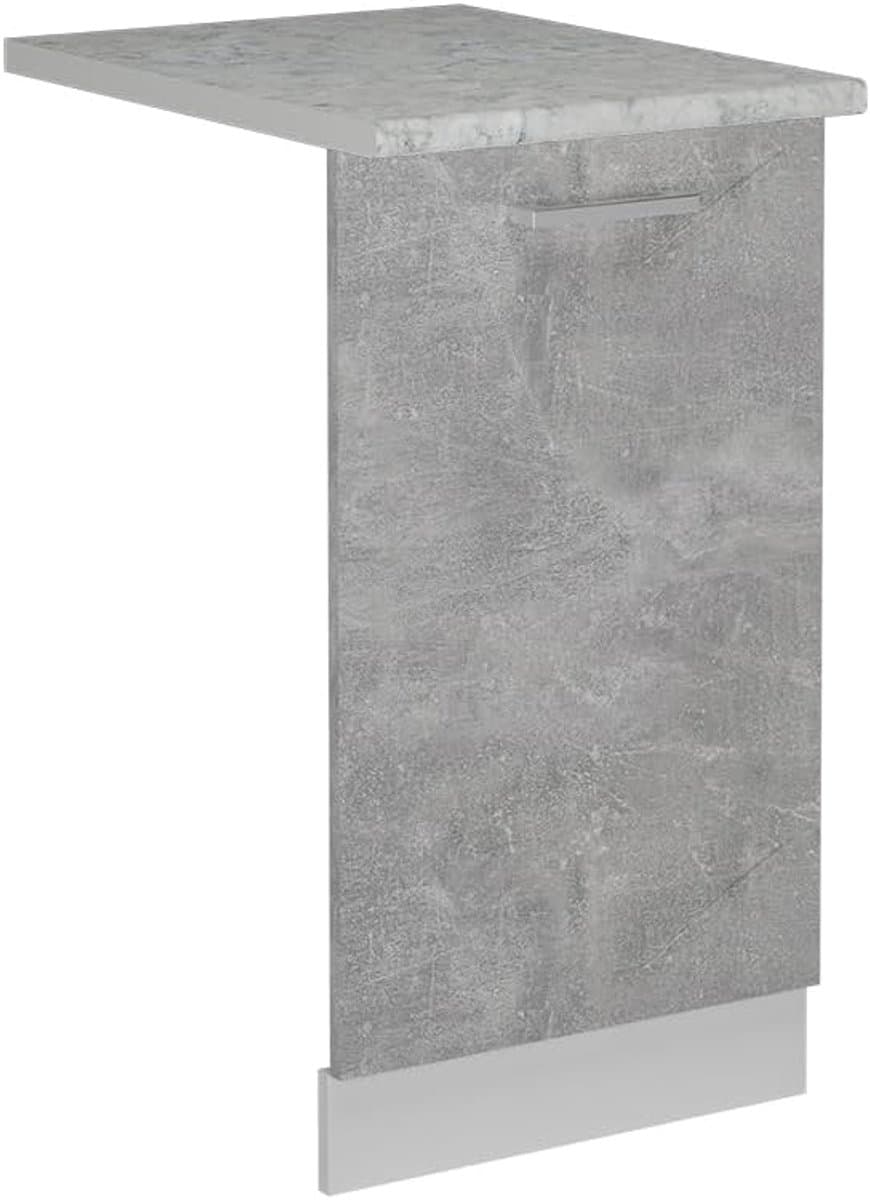 Vaatwasser Voordeur Betonlook 45 cm - Stijlvolle Keukendeur AP Marmer — afbeelding 1