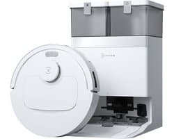 ECOVACS DEEBOT T30e OMNI Robotstofzuiger met dweilfunctie- 25.000 Pa- OZMO Turbo 2.0 dweilen- ZeroTangle 3.0 anti-klit-Triple-V-hoofdborstel- Omni-station-Wit