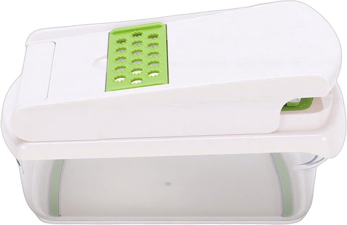Voedselhakselaar Groentesnijder - Keukenmachine Hakker - Snel Maaltijden Maken - 18 Delige Set - 24 x 12.5 cm - Transparant — afbeelding 1