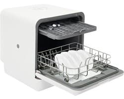 Kleine Vaatwasser - Draagbare Vaatwasser - Keuken Gemak - Ingebouwd Waterreservoir - 41x46x46 cm - Wit