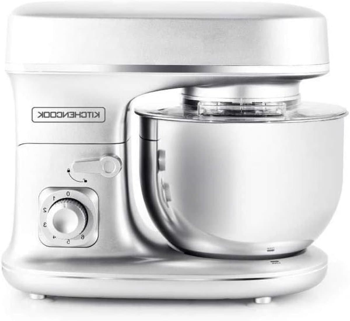 Keukenmachine - Mixer Robot - Bakken en Mixen - Planeetbeweging - 5 Liter Kom - Zilver — afbeelding 1