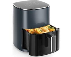 Heteluchtfriteuse Oven - Vierkante Frituurpan - Familie Maaltijden - Zichtvenster & 12 Functies - 6.3 Liter - Grijs