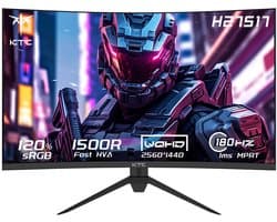 KTC H27S17 27" Curved Gaming Monitor - 1500R QHD 180Hz 1ms HDR10 FreeSync 120% sRGB