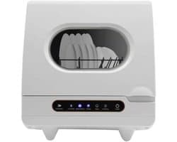Compacte Vaatwasser - Mini Afwasmachine - Snel Afwassen - Zonder Installatie - 46 cm - Wit