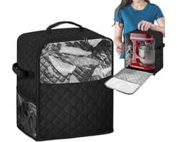 Mixerhoes Met Handvat - Keukenmachine Cover - Keukenmachine Beschermen - Waterdicht Polyester Materiaal - Groot/Klein - Grijs