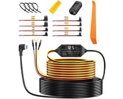 Fokelyi Dashcam Hardwire Kit - Accustroom - Constante Voeding - 12-24V Type-C - voor auto - laagspanningsbeveiliging - 24-Uurs Bewaking