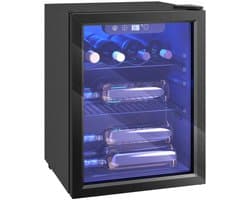 Sello mini koelkast – wijnkoelkast – frigo – temperatuur 4° tot 16°C – omkeerbare deur – L43 × B41,5 × H57,5 cm – 48 liter