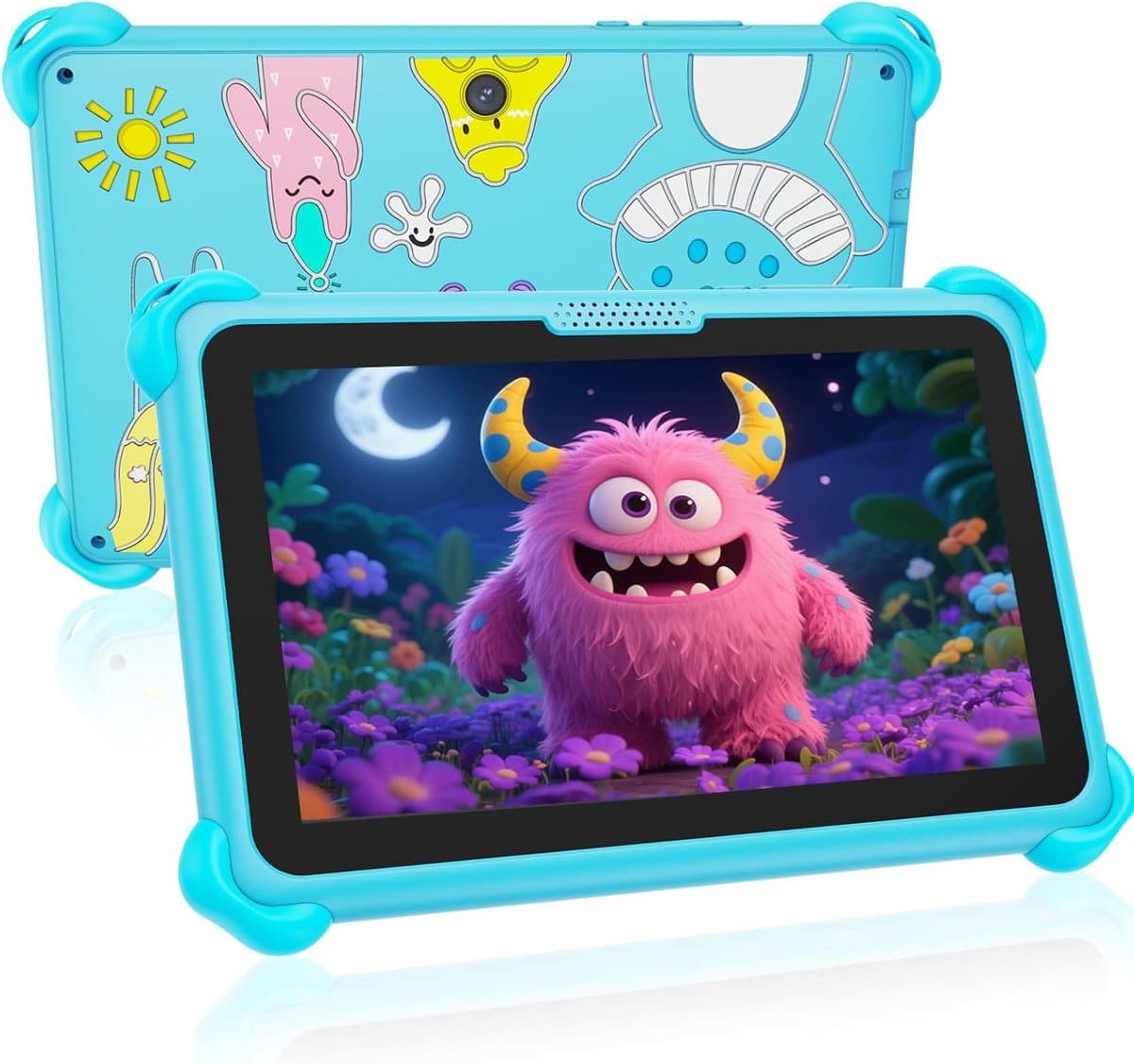 SnelShoppen - Kids Tablet 7 Inch Android Tablet voor Kinderen met 32GB Geheugen, WiFi, Ouderlijk Toezicht en Geïnstalleerde Leer-Apps voor Jongens en — afbeelding 1
