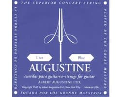 Snarenset klassieke gitaar - Augustine AU-CLBU - Blue - Regular trebles - High tension basses